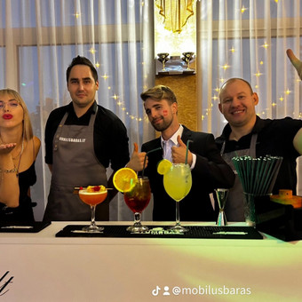 Nuolatinės barmeno paslaugos Vilnius Mobilusbaras.lt nuotrauka 2