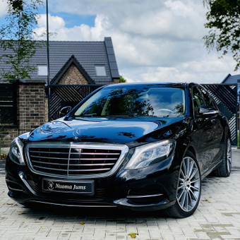VIP paslauga Mercedes S klasė su asmeniniu vairuotoju Kaunas Automobilių nuoma su vairuotoju nuotrauka 2