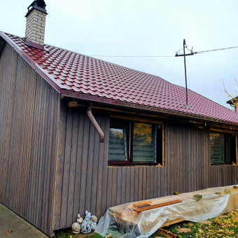Rąstinių sienų šiltinimas Vilnius Šiltinimo Sprendimai Vilnius nuotrauka 7