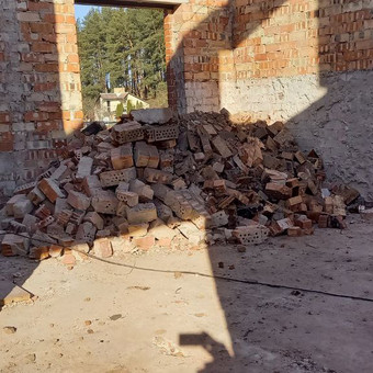 Statybinių atliekų išvežimas Vilnius Pastatų griovimas nuotrauka 1