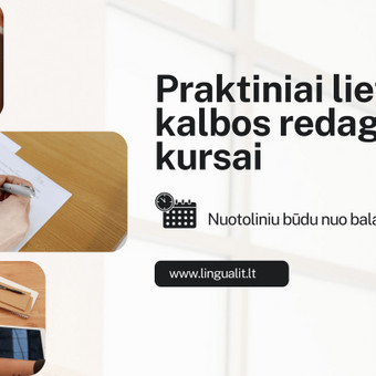 Praktiniai lietuvių kalbos redagavimo kursai Vilnius LINGUA LITUANICA nuotrauka 7