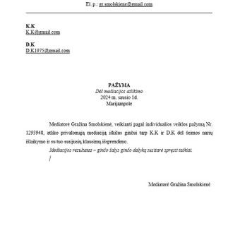 Mediacija Marijampolė Gražina Smolskienė nuotrauka 6
