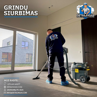 Valymas po statybos, remonto darbų Kaunas Detailingas nuotrauka 3