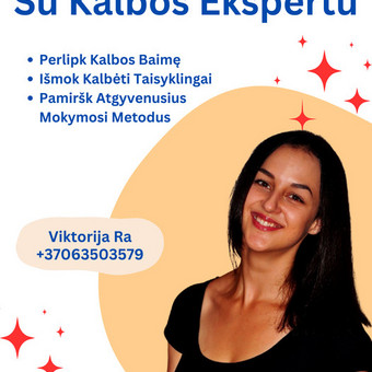 Mokinių ruošimas anglų kalbos egzaminams Vilnius Viktorija Raščiauskaitė nuotrauka 2