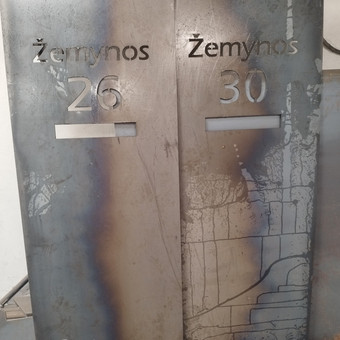 Plazminis pjovimas/Namo numeriai Šilutės rajonas Metalo plazma nuotrauka 21