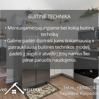 Buitinės technikos pajungimas Klaipėda Sergejus nuotrauka 5