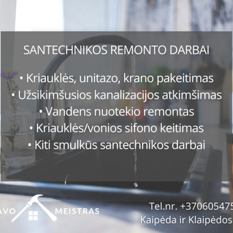 Smulkūs santechnikos darbai Klaipėda Sergejus nuotrauka 6
