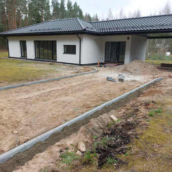 Trinkelių pagrindo paruošimas Marijampolė Trinkelių klojimas nuotrauka 3