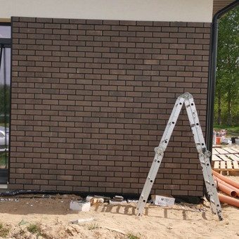 Klinkerio klijavimas Vilnius Denis Apdailos sprendimas nuotrauka 8