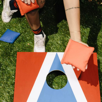 Žaidimo Cornhole nuoma Vilnius Lauko žaidimų nuoma nuotrauka 1