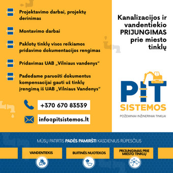 Santechnikos sistemų, vamzdynų remontas Vilnius UAB "Pit sistemos" nuotrauka 1