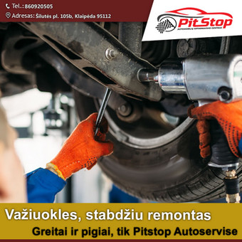 Atliekame įvairių automobiliu markiu, važiuoklės ir stabdžių sistemos remontą. Klaipėda Pit Stop - Autoservisas nuotrauka 2 Važiuoklės, stabdžių remontas Klaipėda Pit Stop - Autoservisas nuotrauka 2