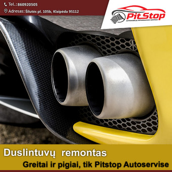 Įvairių automobiliu markiu išmetimo sistemos remontas Klaipėda Pit Stop - Autoservisas nuotrauka 4 Duslintuvų remontas Klaipėda Pit Stop - Autoservisas nuotrauka 4