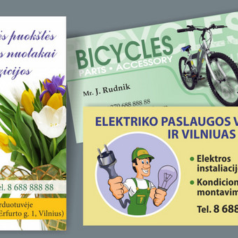 Vizitinių kortelių maketavimas Vilnius Lana nuotrauka 2