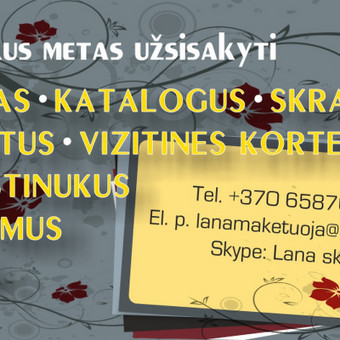 Skrajutės maketavimas Vilnius Lana nuotrauka 1