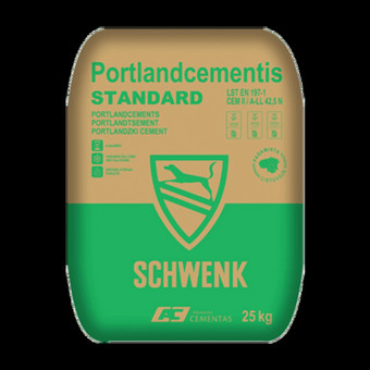 Cementas CEM II/A-LL 42,5 N Standard tinka apdailos darbams, perdangų liejimui, laiptų liejimui, grindims, mūro ir tinko skiediniams. Šiuo cementu paruošti skiediniai ir betonai nesisluoksniuoja. Kaunas UAB Aruodas (Housing.lt) nuotrauka 12 Cementas Standard CEM II/A-LL 42,5 N, 25kg (Akmenės cementas) Kaunas UAB Aruodas (Housing.lt) nuotrauka 12