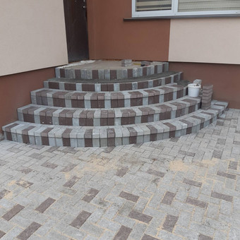 Laiptai iš trinkelių Marijampolė Edvinas nuotrauka 2