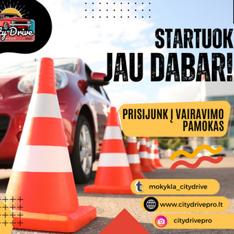 Papildomos praktinio vairavimo pamokos Vilnius City Drive nuotrauka 1