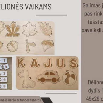 Edukacinės delionės, mokomosios lentos, pėdsakai. Klaipėda Karolis Dambrauskas nuotrauka 6 Edukacinių priemonių gamyba Klaipėda Karolis Dambrauskas nuotrauka 6