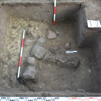 Žvalgomieji archeologiniai tyrimai Panevėžys Dovilas Petrulis nuotrauka 1