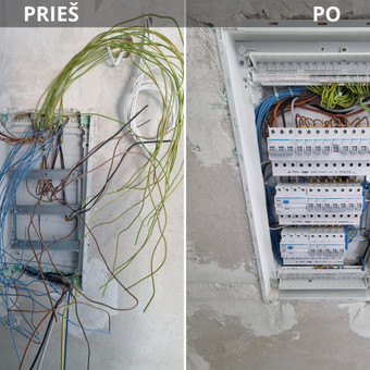 Galiu nutiesti laidą nuo taško a iki taško ž, reikia daugiau nei vieno? Neproblema, galima surinkti skydelį.
Rozetės, jungikliai: Gipsas, betonas, plytos ar jūsų sugalvota medžiaga - ne problema. Vilnius Žygimantas Didenka nuotrauka 1 Elektros instaliacija Vilnius Žygimantas Didenka nuotrauka 1
