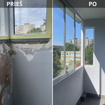 Atnaujiname senus balkonus. Dažymas,grindų lygio pakėlimas ir kt. Kaunas Mano Meistras nuotrauka 9 Balkono remontas Kaunas Mano Meistras nuotrauka 9