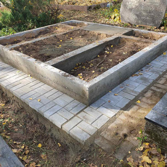 Kapavietes pamatu betonavimas Klaipėda Kapų Tvarkymas, Įrengimas nuotrauka 2