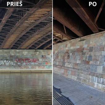 Fasadų plovimas Vilnius Profesionalus paviršių valymas. nuotrauka 5