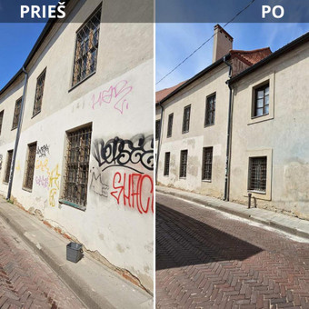 Grafiti plovimas Vilnius Profesionalus paviršių valymas. nuotrauka 3