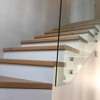 Laiptų stikliniai turėklai Vilnius KB "TRADUX" nuotrauka 8