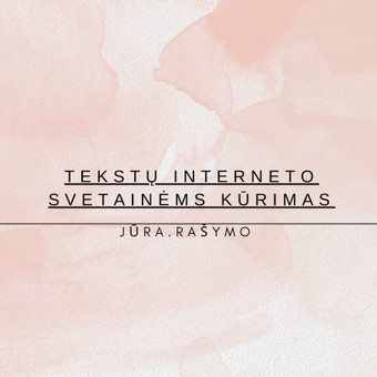 Gal jums trūksta nuolatinių straipsnių savo internetiniame puslapyje (pvz. kelionių agentūroms - pasakojimų apie turistines vietas)? Nemoku rašyti nuobodžiai, įsigilinu į kiekvieną temą. Klaipėdos rajonas Marija Laansalu nuotrauka 3 Tekstų interneto svetainėms kūrimas Klaipėdos rajonas Marija Laansalu nuotrauka 3