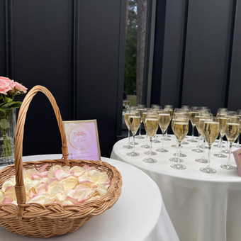 Vestuvių dienos koordinavimas Vilnius Bubbles&love Šampano staliukas nuotrauka 2