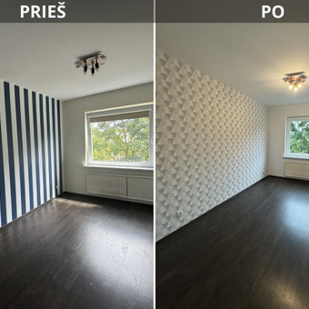 Senų tapetų nuėmimas Vilnius Robertas nuotrauka 17