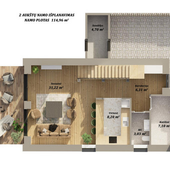 2D Planai Vilnius 3DnR architektūrinė grafika nuotrauka 2