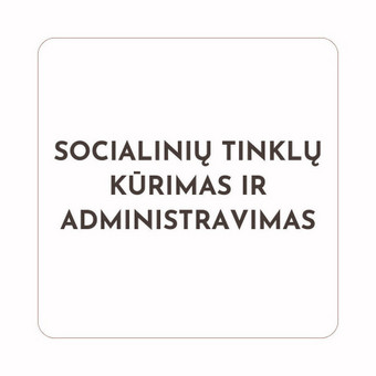 Soc. tinklų vedimas yra tikra kančia arba neturite tam laiko? Padėsiu Jums su tekstais ir vizualais pasirinktuose kanaluose. Mėnesio temų plano sudarymas, kėlimas į soc. tinklus bei rezultatų analizė. Vilnius Liveta Šikarskaitė nuotrauka 1 Socialinių tinklų kūrimas ir administravimas Vilnius Liveta Šikarskaitė nuotrauka 1