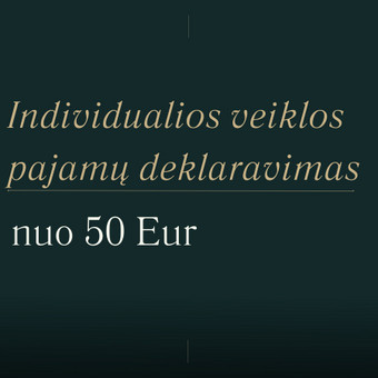 Individualios veiklos pajamų deklaravimas Vilnius Joana nuotrauka 4