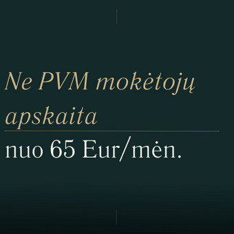 Ne PVM mokėtojų finansinė apskaita Vilnius Joana nuotrauka 5