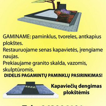 Automatizuotų staklių dėka, galime jums pasiūlyti aukščiausios kokybės graviravimo paslaugą už žemiausią kainą. Kaunas Vainatrakio antkapiai nuotrauka 4 Akmens graviravimas Kaunas Vainatrakio antkapiai nuotrauka 4