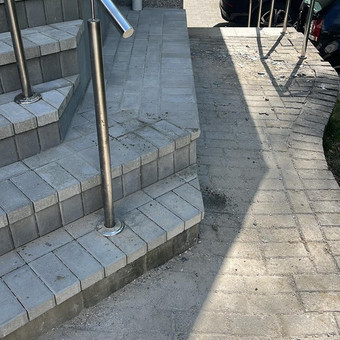 Laiptai iš trinkelių Vilnius Gerbūvio stilius nuotrauka 1