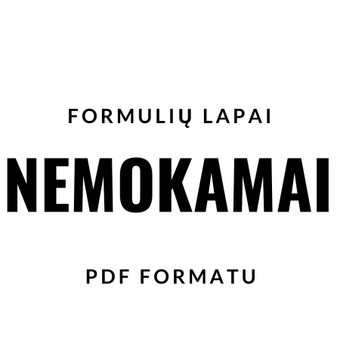 Suteikiu visas formules, kurių gali prireikti moksleiviams. Vilnius Nerijus nuotrauka 18 Formulių lapai Vilnius Nerijus nuotrauka 18