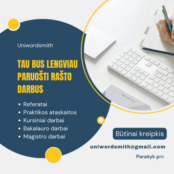 Interviu klausimų sudarymas ir analizė Kaunas UniWordsmith nuotrauka 12