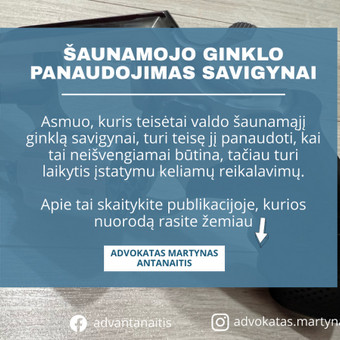 Gynyba panaudojus ginklą Kaunas Martynas Antanaitis nuotrauka 22