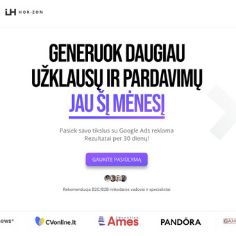 Google Ads reklama Vilnius Mindaugas Kalnius nuotrauka 2