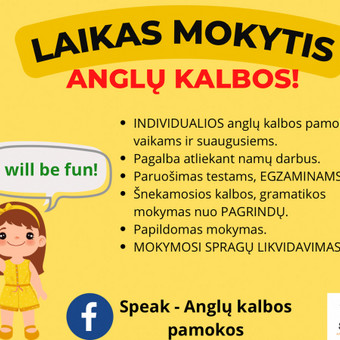 Privačios anglų kalbos pamokos Kaunas Ugnė Rudaitienė nuotrauka 3