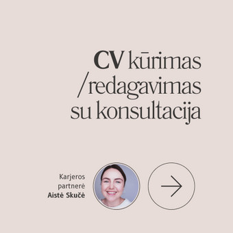 CV rašymas su konsultacija Vilnius Aistė Skučė nuotrauka 1