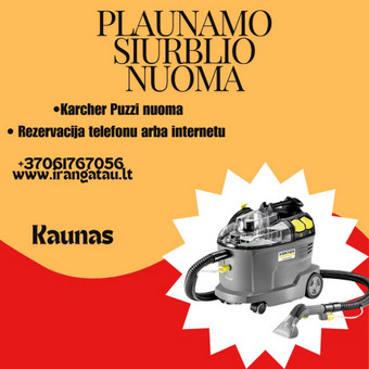 Plaunamo siurblio nuoma Kaunas Gediminas nuotrauka 1