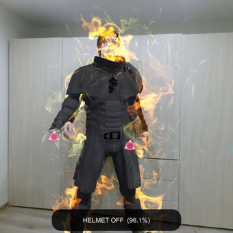 Paparmali 4 – AR SuperHeroe Outfit using Kinect 2 / Azure Kinect DK Body Tracking Klaipėda MB "Hitmiksas" nuotrauka 3