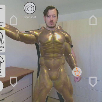Paparmali 5 – SmARt Mirror – Kinect 2 / Azure Kinect DK Body Tracking / Virtual Try-On Klaipėda MB "Hitmiksas" nuotrauka 2