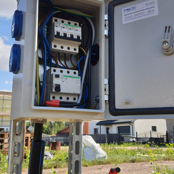 Statybinės - laikinos elektros dėžutės įrengimas Vilnius Elfy - Elektrikas Vilniuje nuotrauka 4