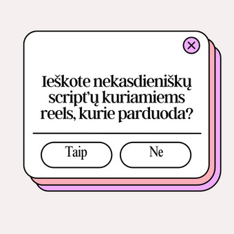 Sukursiu tekstą (script'ą), kurį kalbėtojas turės pasakyti „Reels“ ar kitame vaizdo įraše. Kaina priklauso nuo teksto apimties ir žodžių skaičiaus. Kaunas Nomeda nuotrauka 12 Reels/video script'ų rašymas Kaunas Nomeda nuotrauka 12